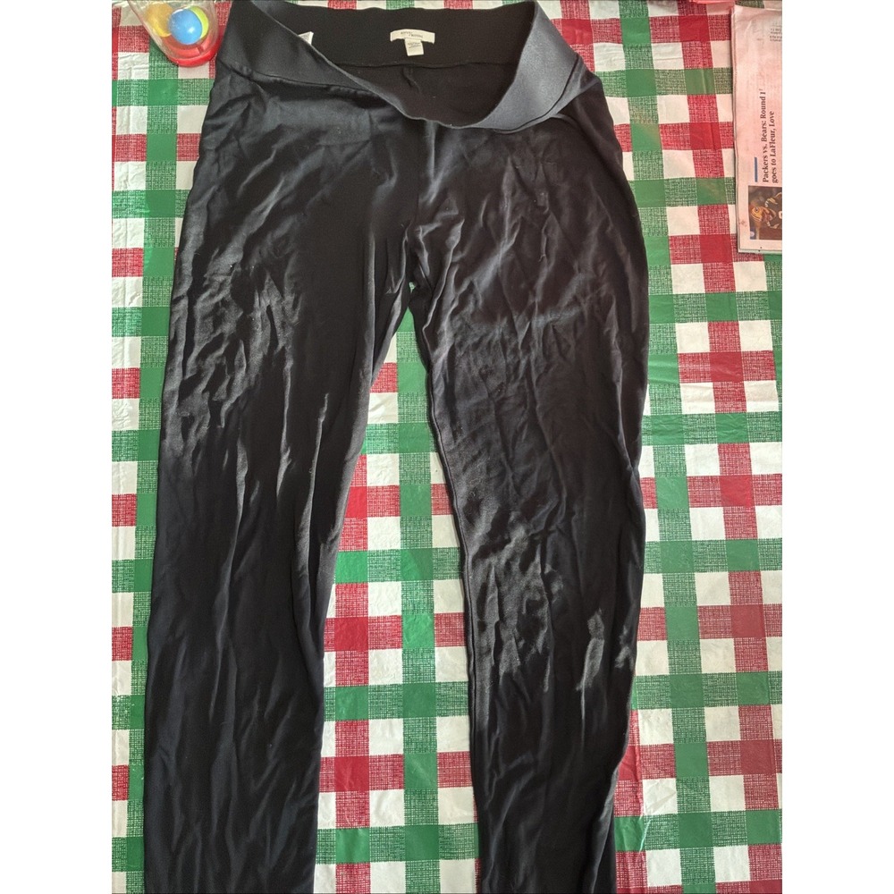 Daily Ritual Comfy Black Work Pants‎ Elastic Waist M Extra Long